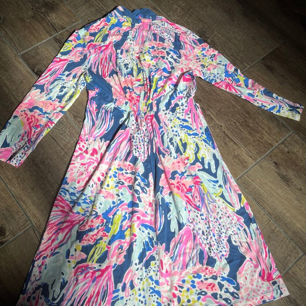 Lilly Pulitzer Margate Sunken‎ Treasure Indigo Dress Small - Picture 2 of 6